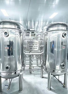 Complete liquid strain cultivation facilities with stainless steel tanks and sanitary systems