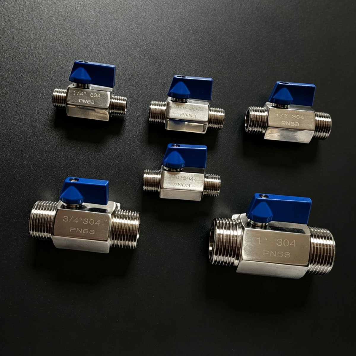 304 SS Sanitary Mini Ball Valve – Threaded