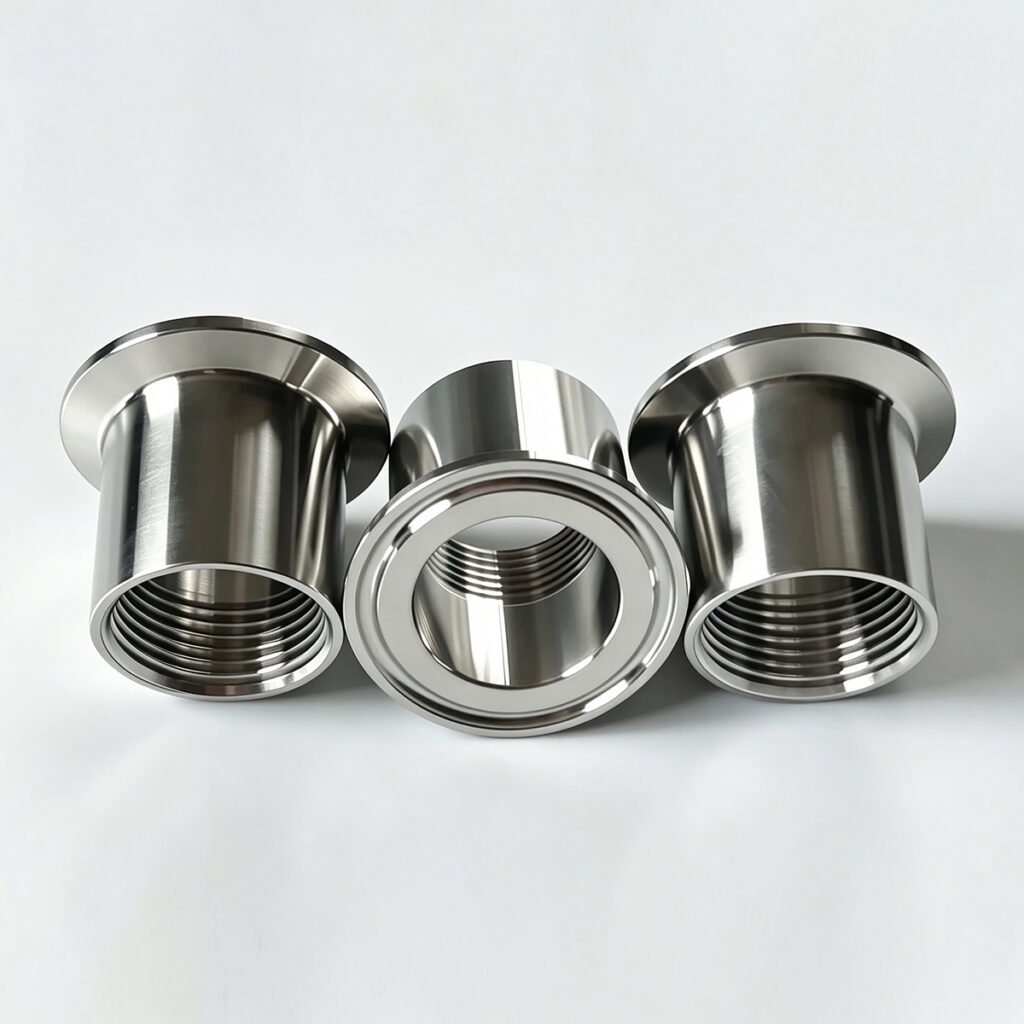 304 stainless steel sanitary tri-clamp to female threaded adapters in different sizes