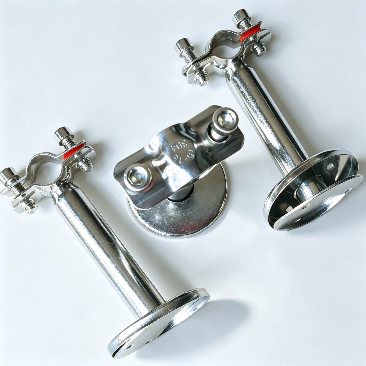 304 SS Sanitary Adjustable Pipe Support Bracket - Image 2
