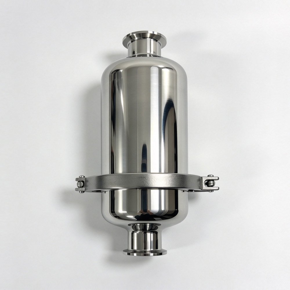 SS304 sanitary inline filter with Tri-Clamp connections