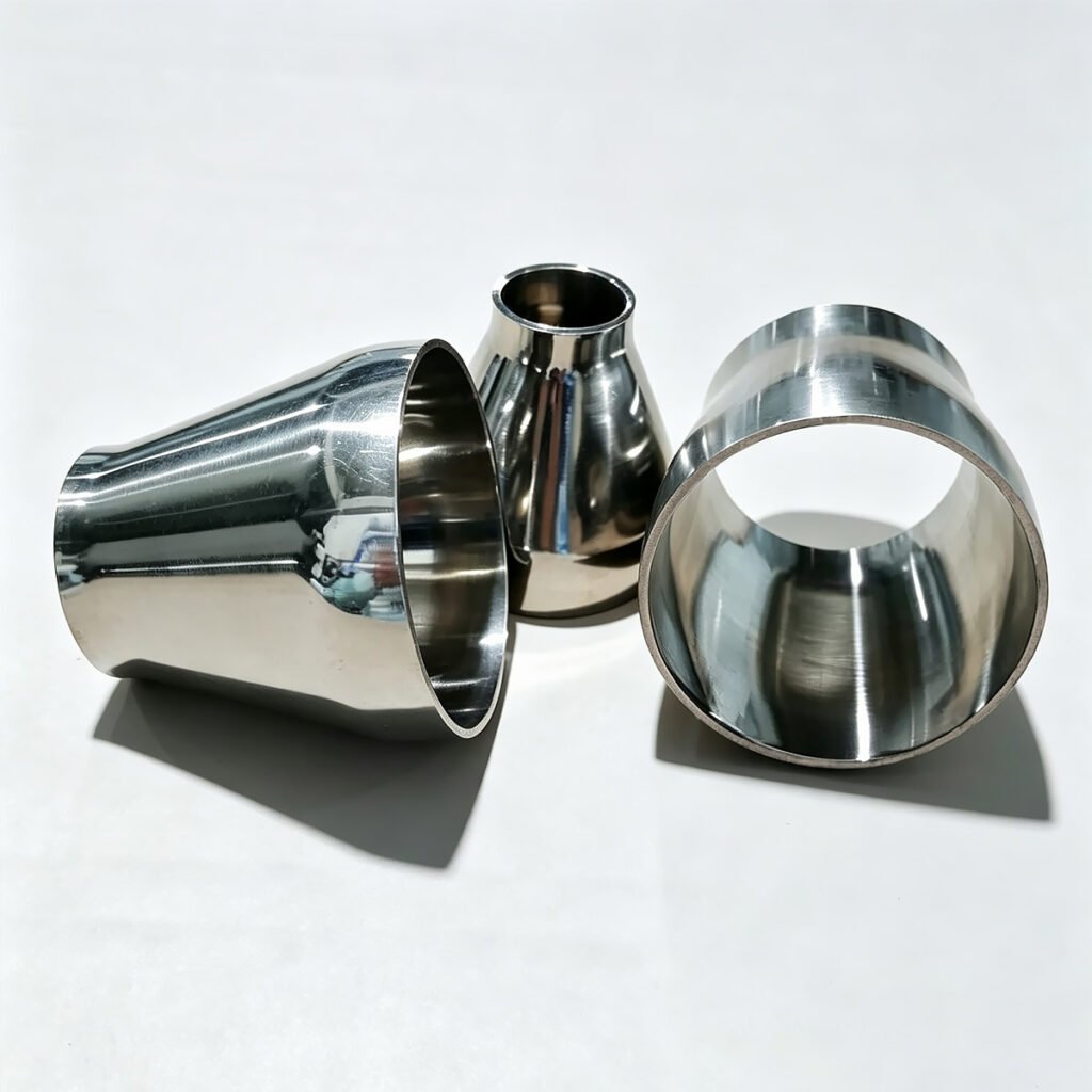 Haoqintech stainless steel sanitary fittings including concentric reducer and tube components