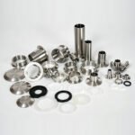 Assortment of 304 stainless steel sanitary ferrules, tri-clamps, adapters and gaskets for Tri-Clamp connections