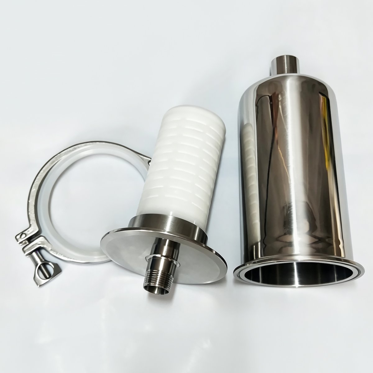 226 end-cap PP pleated filter cartridge with threaded connection and sanitary stainless steel housing